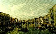 Canaletto vy over canal grande i venedig France oil painting artist